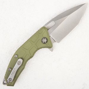Нож Heretic Knives Martyr Green Stonewash Standard - складной туристические ножи из стали Нож Heretic Knives Martyr Green Stonewash Standard - складной туристические ножи из стали